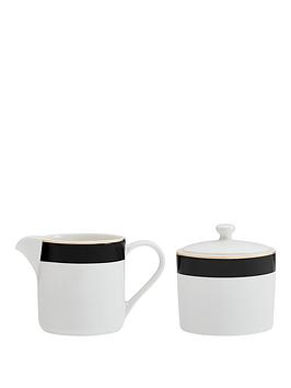 Product photograph of Mikasa Luxe Deco Sugar Pot And Creamer Set from very.co.uk