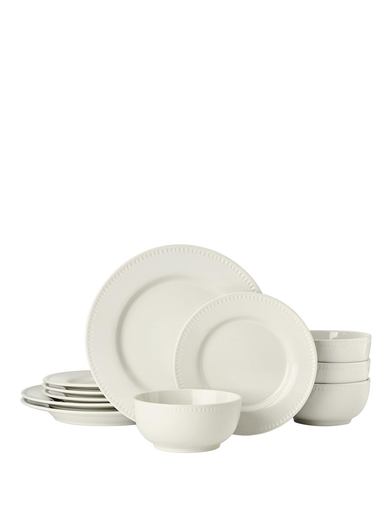 Product photograph of Mikasa Cranborne 12-piece Dinner Set from very.co.uk