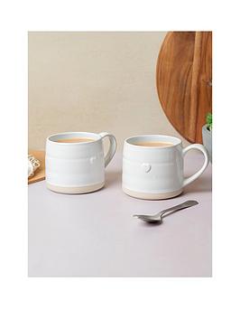 Product photograph of Mikasa Mk Heart Mugs Set Of 2 from very.co.uk