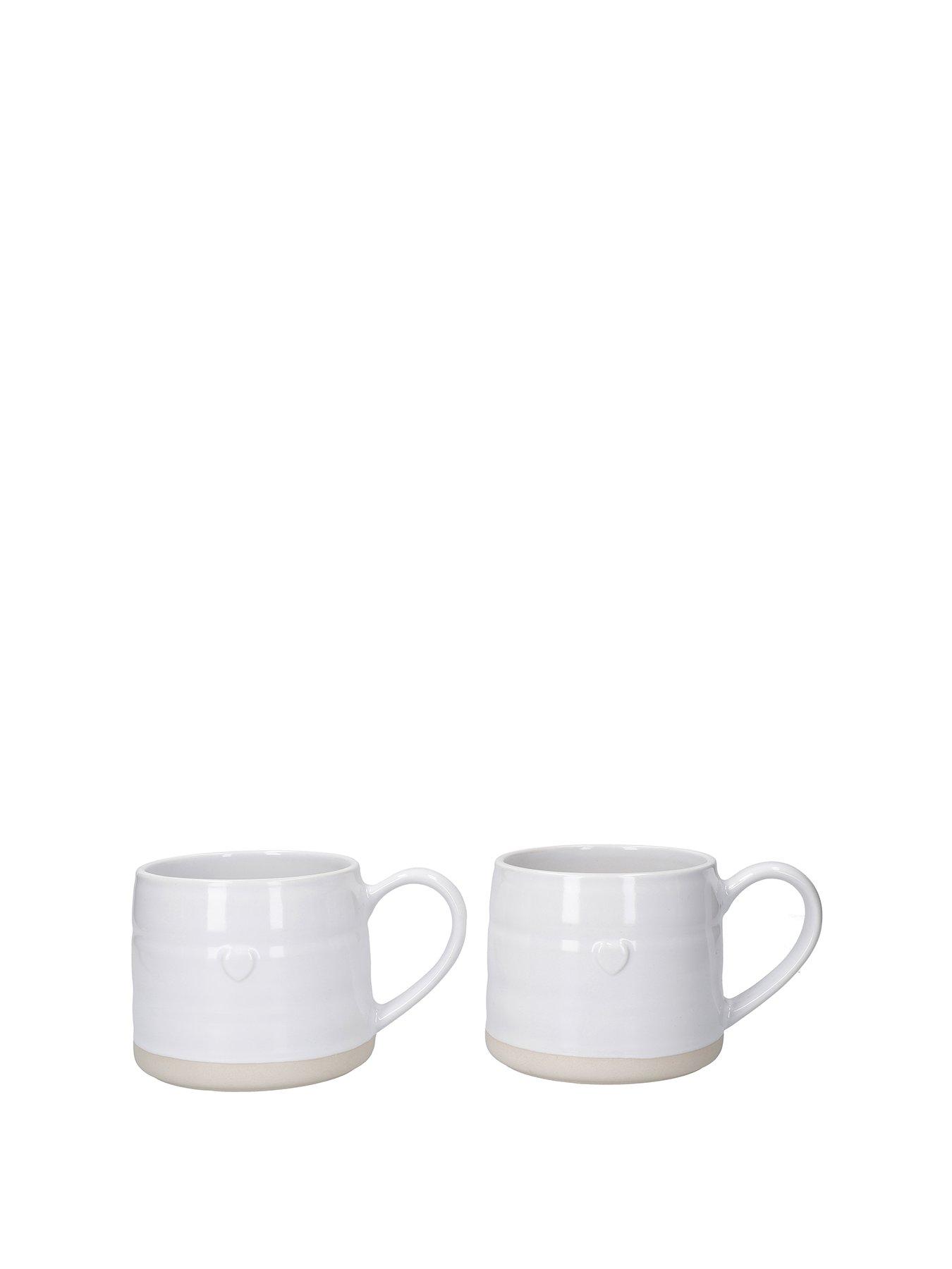 Image 2 of 7 of Mikasa Farmhouse Heart Set of 2 Stoneware Mugs