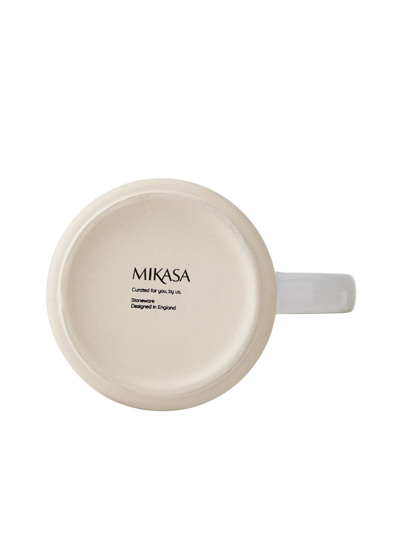 Image 4 of 7 of Mikasa Farmhouse Heart Set of 2 Stoneware Mugs