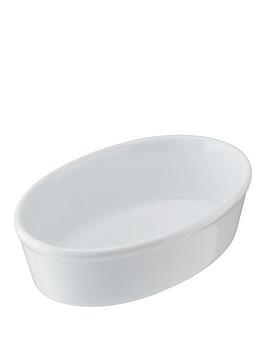 Product photograph of Mikasa Chalk Oval Pie Dish Ndash 17 Cm from very.co.uk