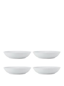 Product photograph of Mikasa Chalk Set Of 4 Pasta Bowls from very.co.uk