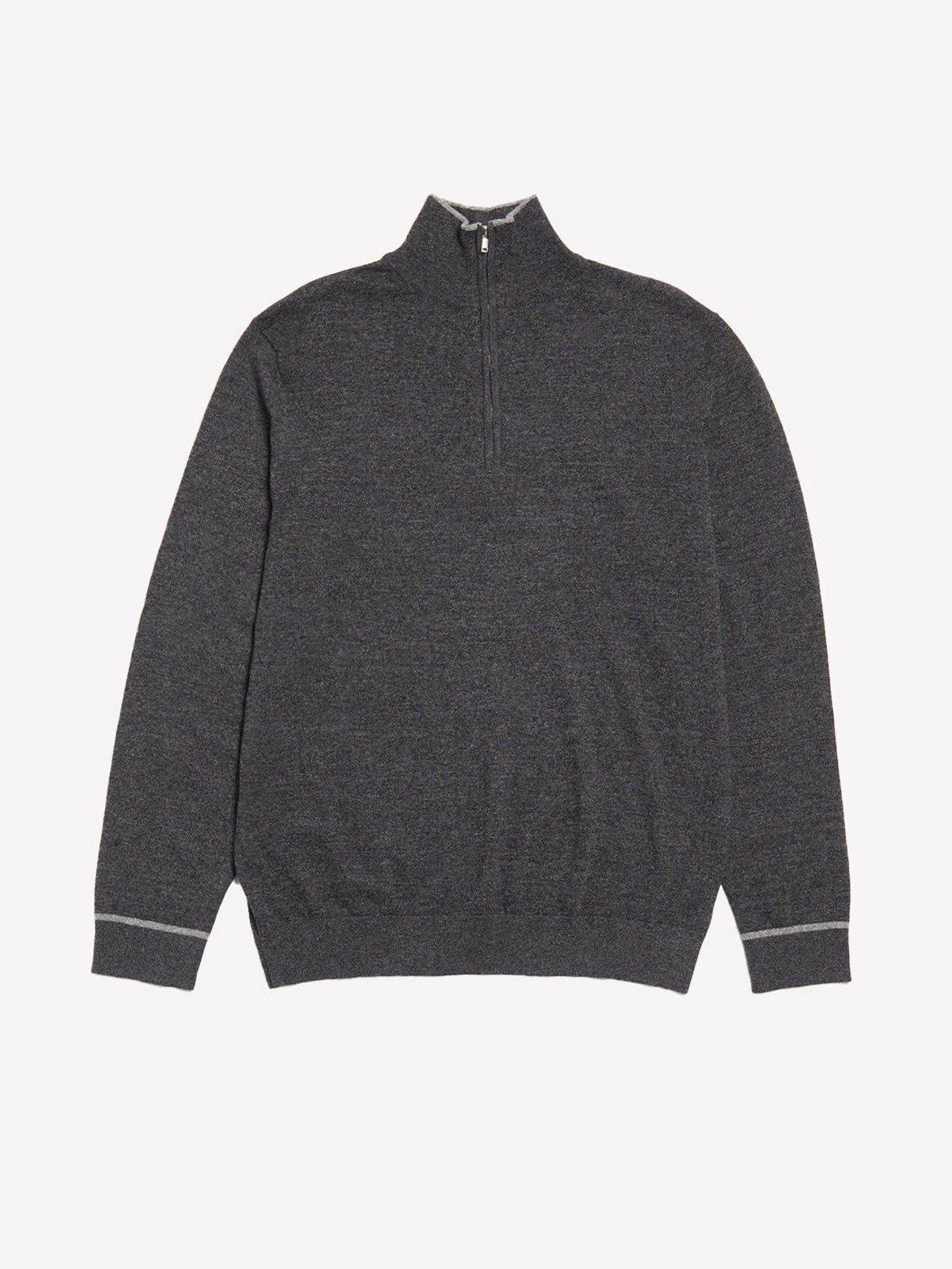 burton-menswear-london-burton-cotton-rich-14-zip-jumper