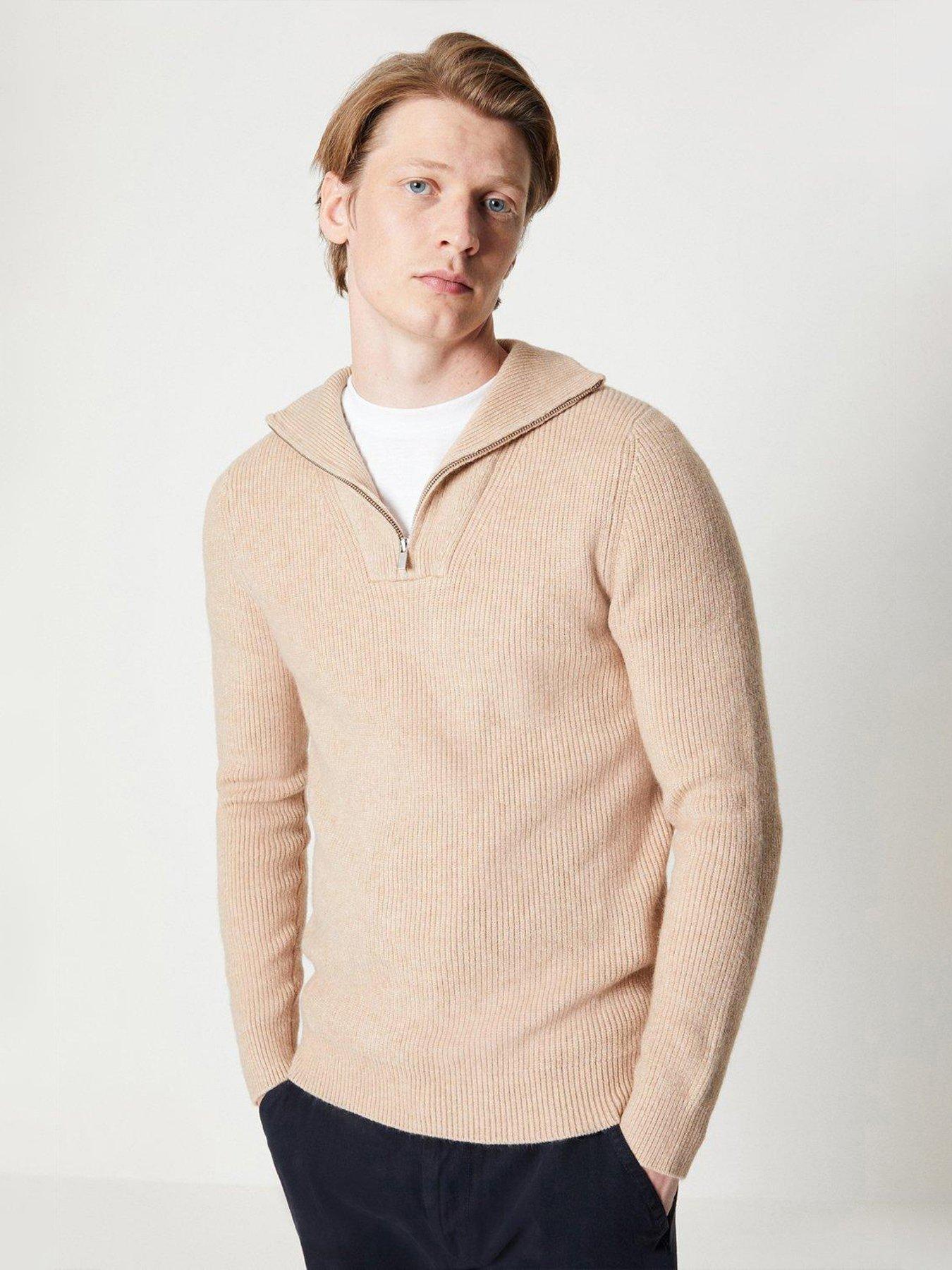 Burton Zip Neck Fisherman Jumper