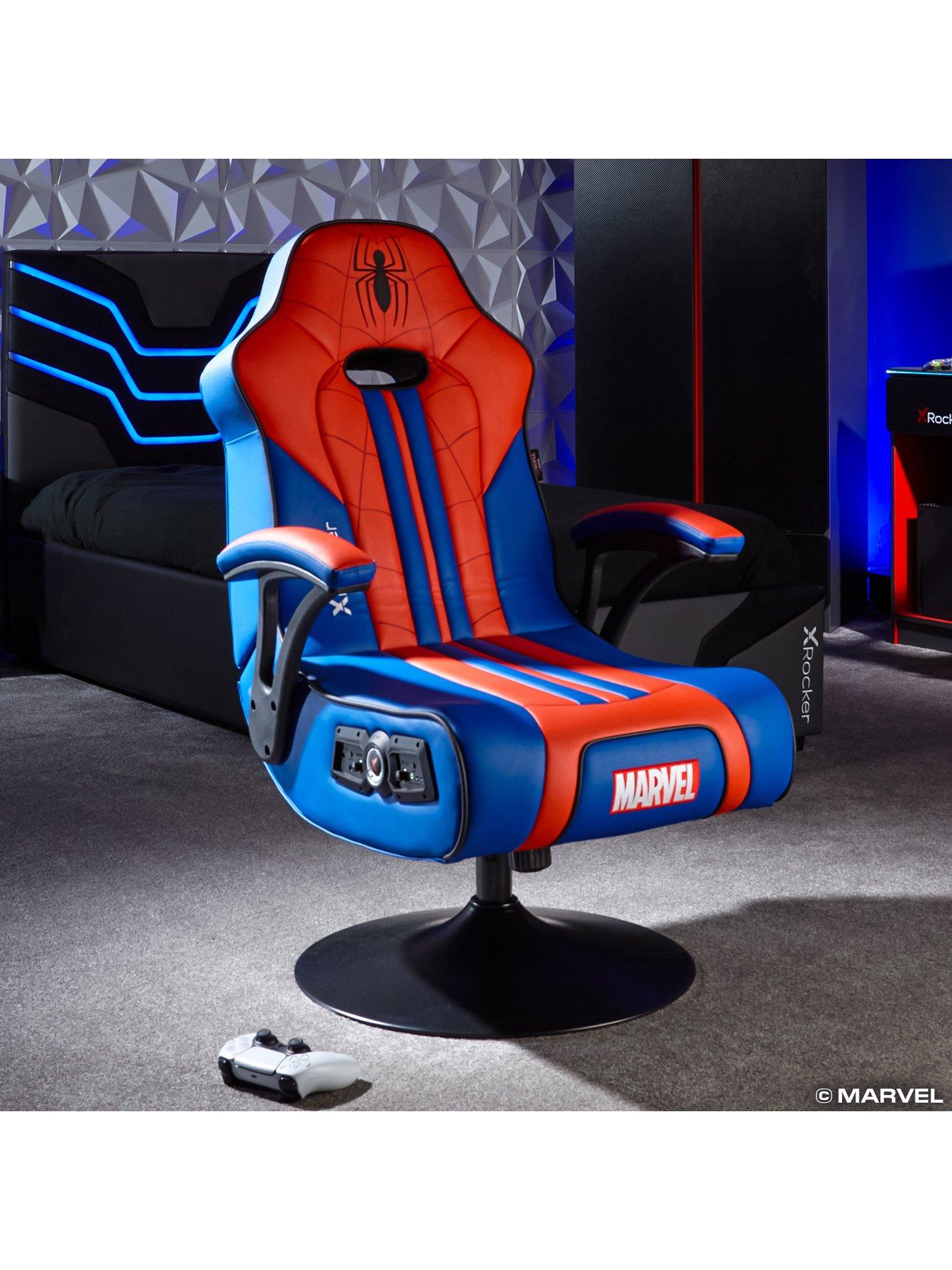 Image of X Rocker Marvel Elite 2.1 Bluetooth Audio Gaming Chair with Vibration - Spider-Man