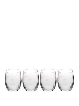 Product photograph of Mikasa Treviso Stemless Glasses Ndash Set Of 4 from very.co.uk