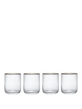 Product photograph of Mikasa Mk Sorrento Stemless Glass 4pc from very.co.uk