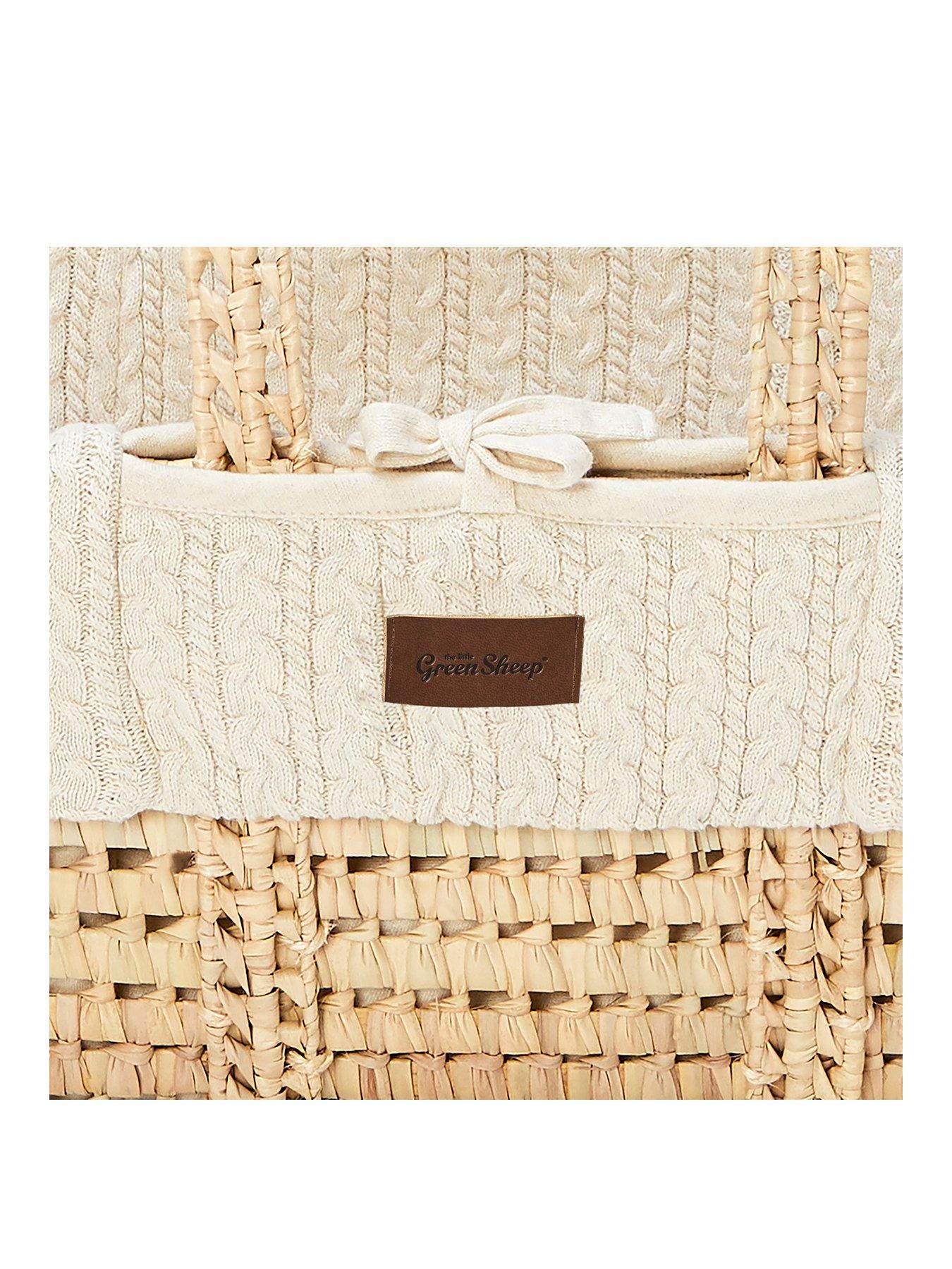 Cable knit best sale moses basket