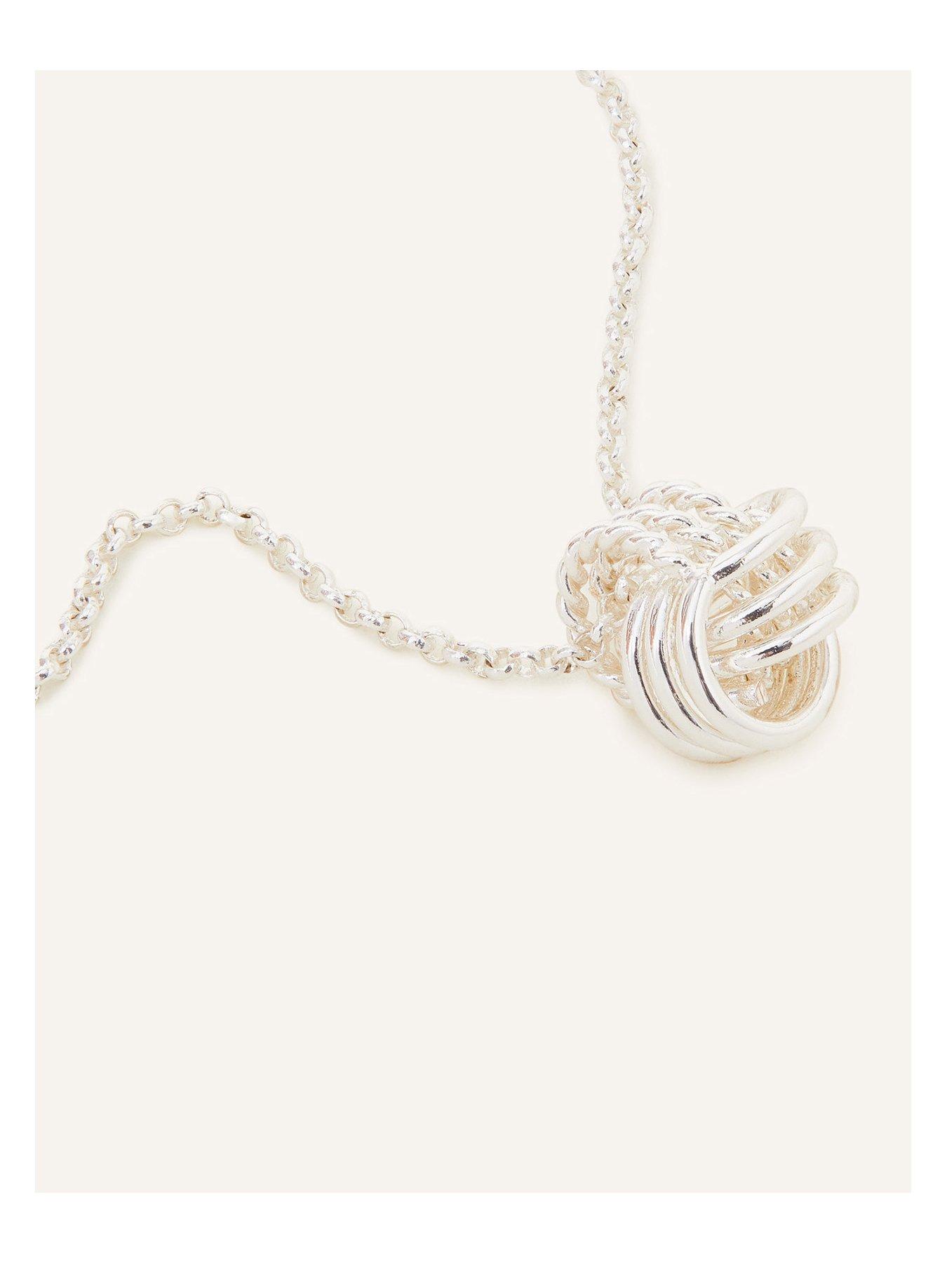 accessorize sterling silver necklace