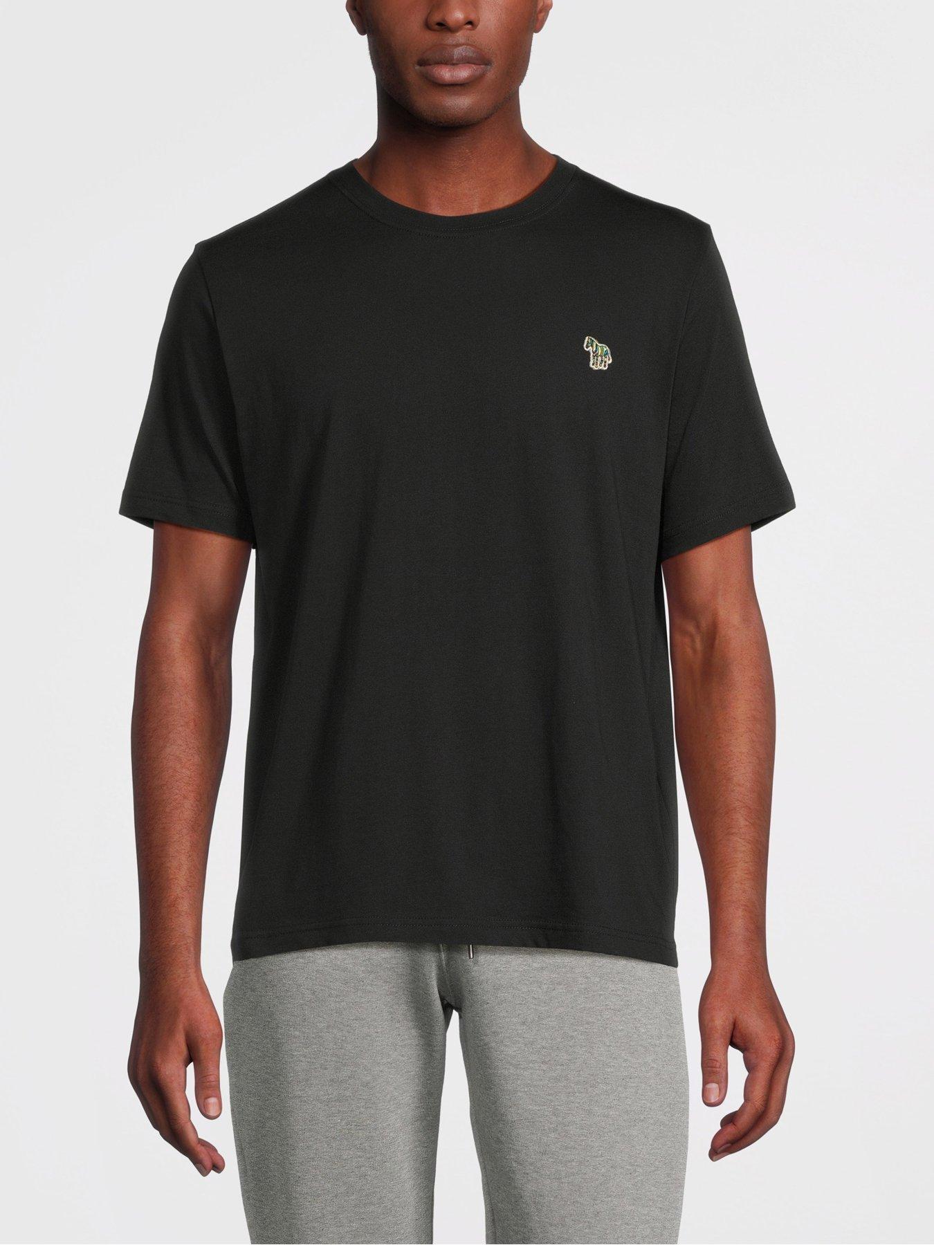 PS PAUL SMITH Zebra Badge Regular Fit T-Shirt, Black, Size Xl, Men