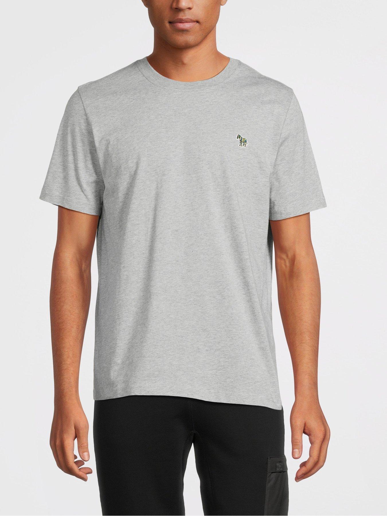 PS PAUL SMITH Zebra Regular Fit T-shirt - Grey , Grey, Size L, Men