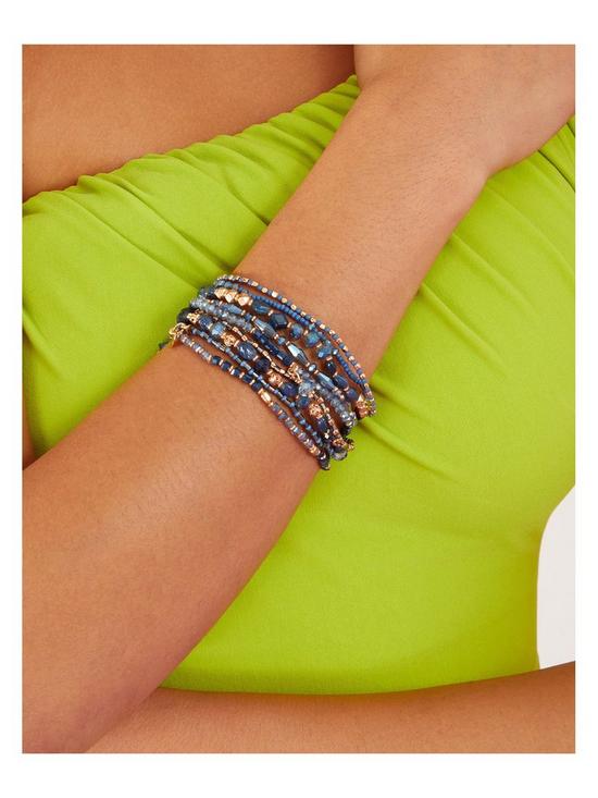 stillFront image of accessorize-beaded-stretch-bracelets-10-pack
