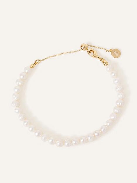 accessorize-14ct-gold-plated-pearl-slider-bracelet