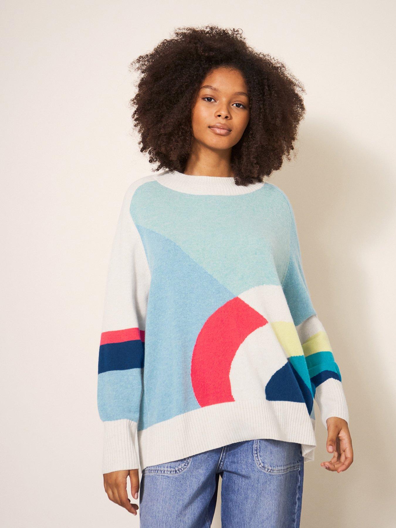 Rainbow cashmere jumper sale