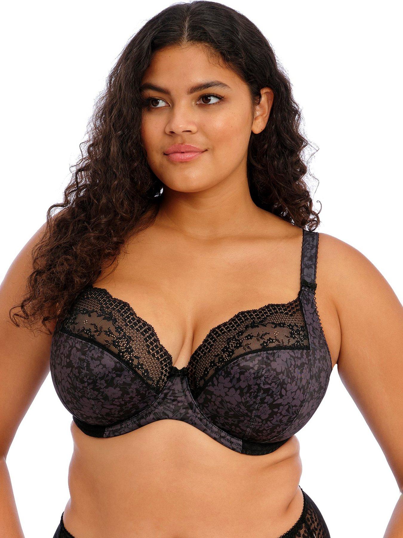 undefined Lucie Underwired Plunge Bra - Black