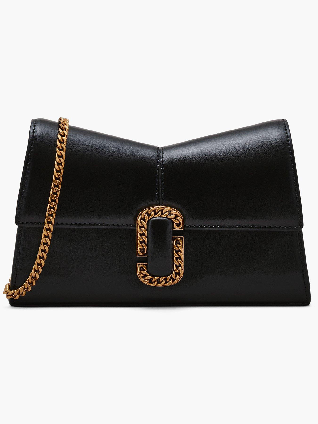 Marc jacobs leather discount wallet on chain