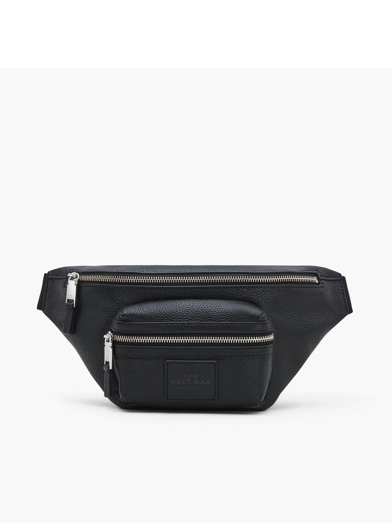 Black leather on sale belt bag