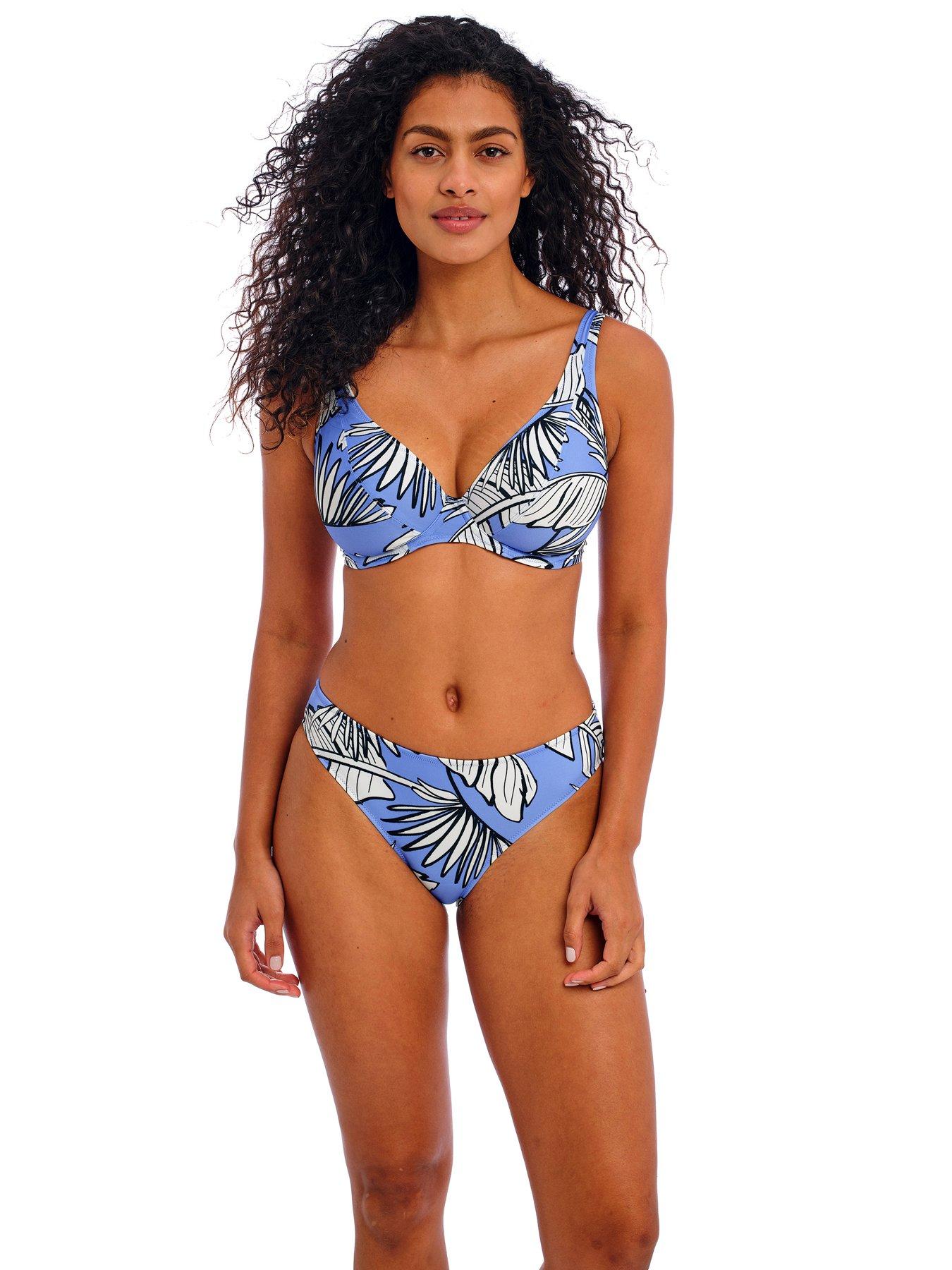 Curvy Kate Mykonos String Bikini Top Blue Print | Very.co.uk