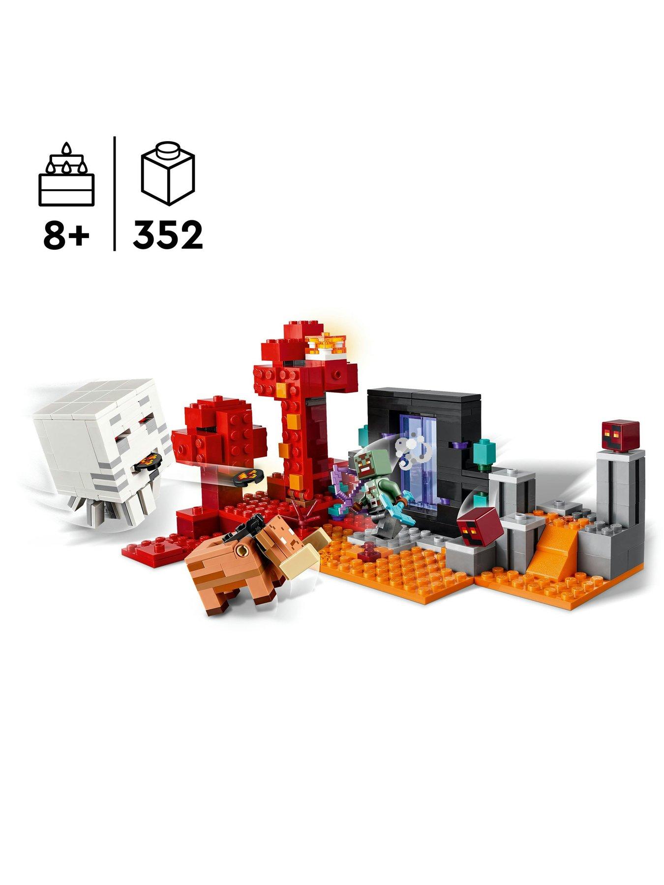 LEGO Minecraft The Nether Portal Ambush Toy 21255 | Very.co.uk