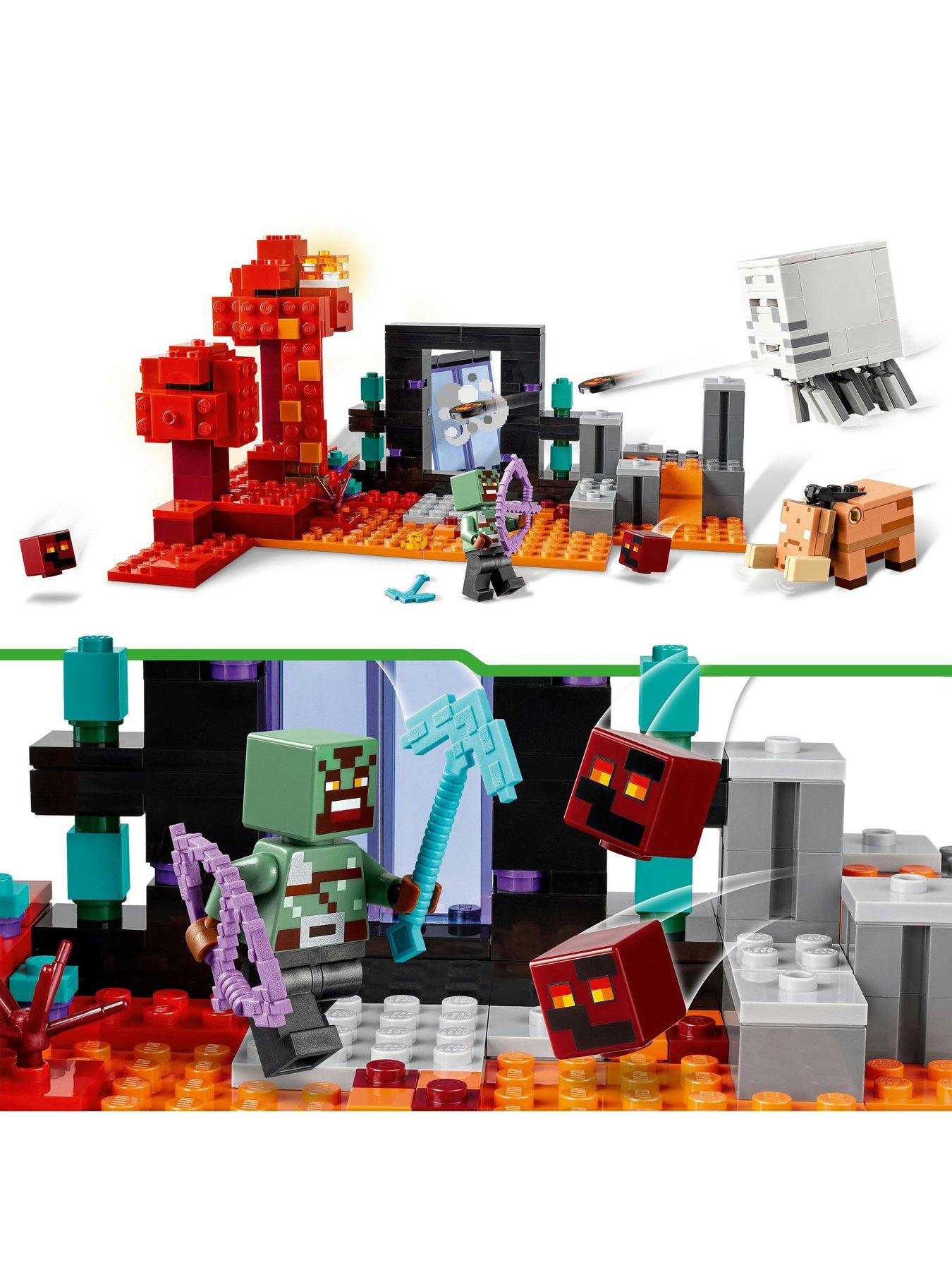 LEGO Minecraft The Nether Portal Ambush Toy 21255 | Very.co.uk