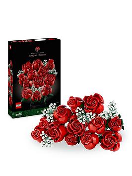lego icons bouquet of roses building set 10328