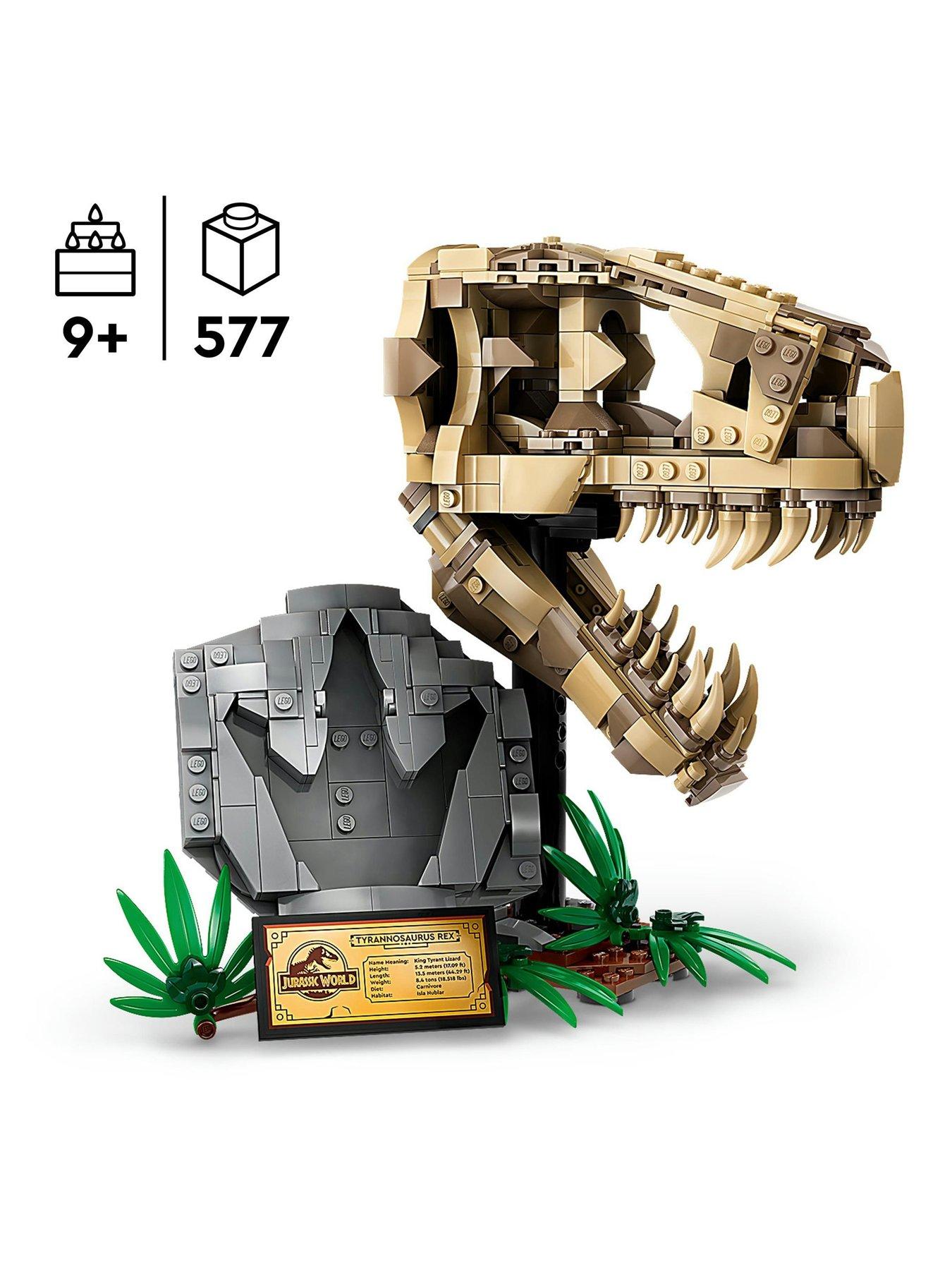 Image 2 of 7 of LEGO Jurassic World Dinosaur Fossils: T. rex Skull Toy 76964