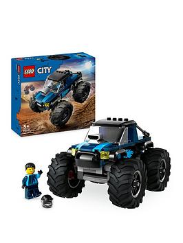 lego city blue monster truck toy vehicle playset 60402