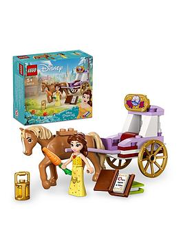 lego disney princess belle’s storytime horse carriage 43233