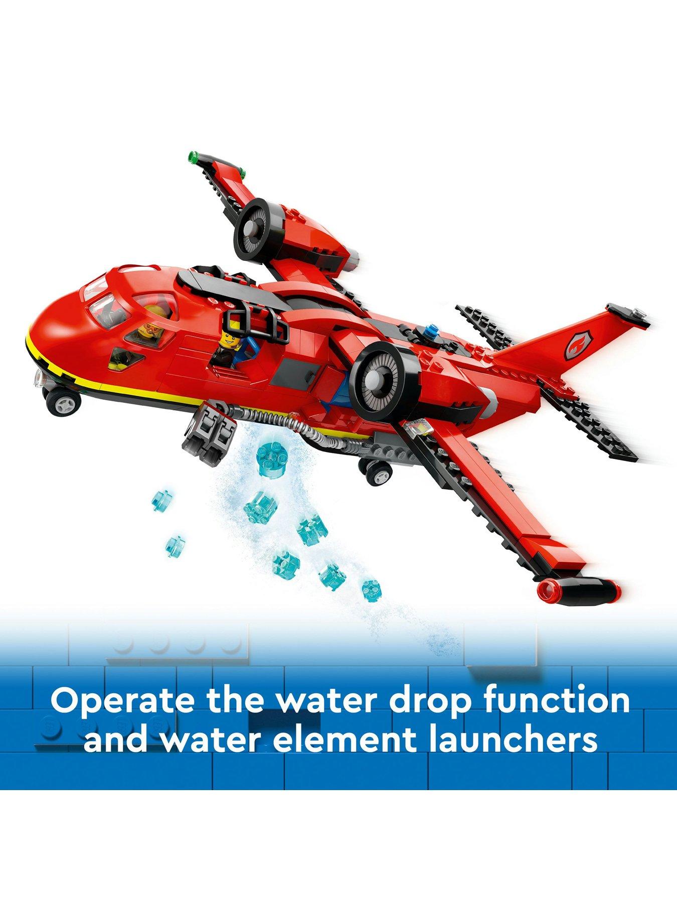 LEGO City Fire Rescue Plane Building Toy Set 60413 Very