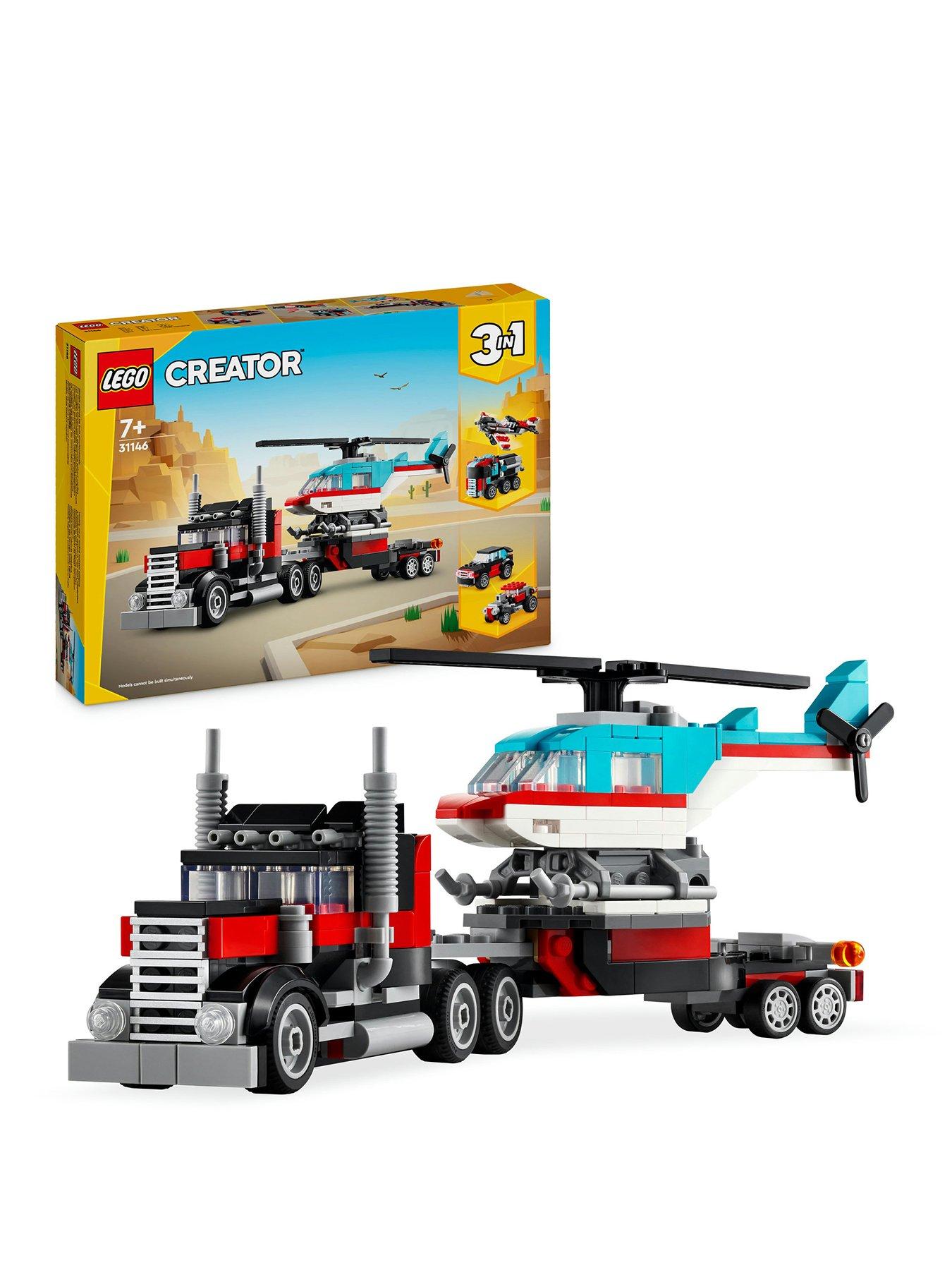 LEGO Creator 3in1 Flatbed Truck with Helicopter 31146 Very