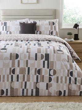 Product photograph of Everyday Crafted Diversity Geo Printed Duvet Cover Set from very.co.uk