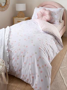Product photograph of Very Home Dotty Kids Duvet Cover Set from very.co.uk