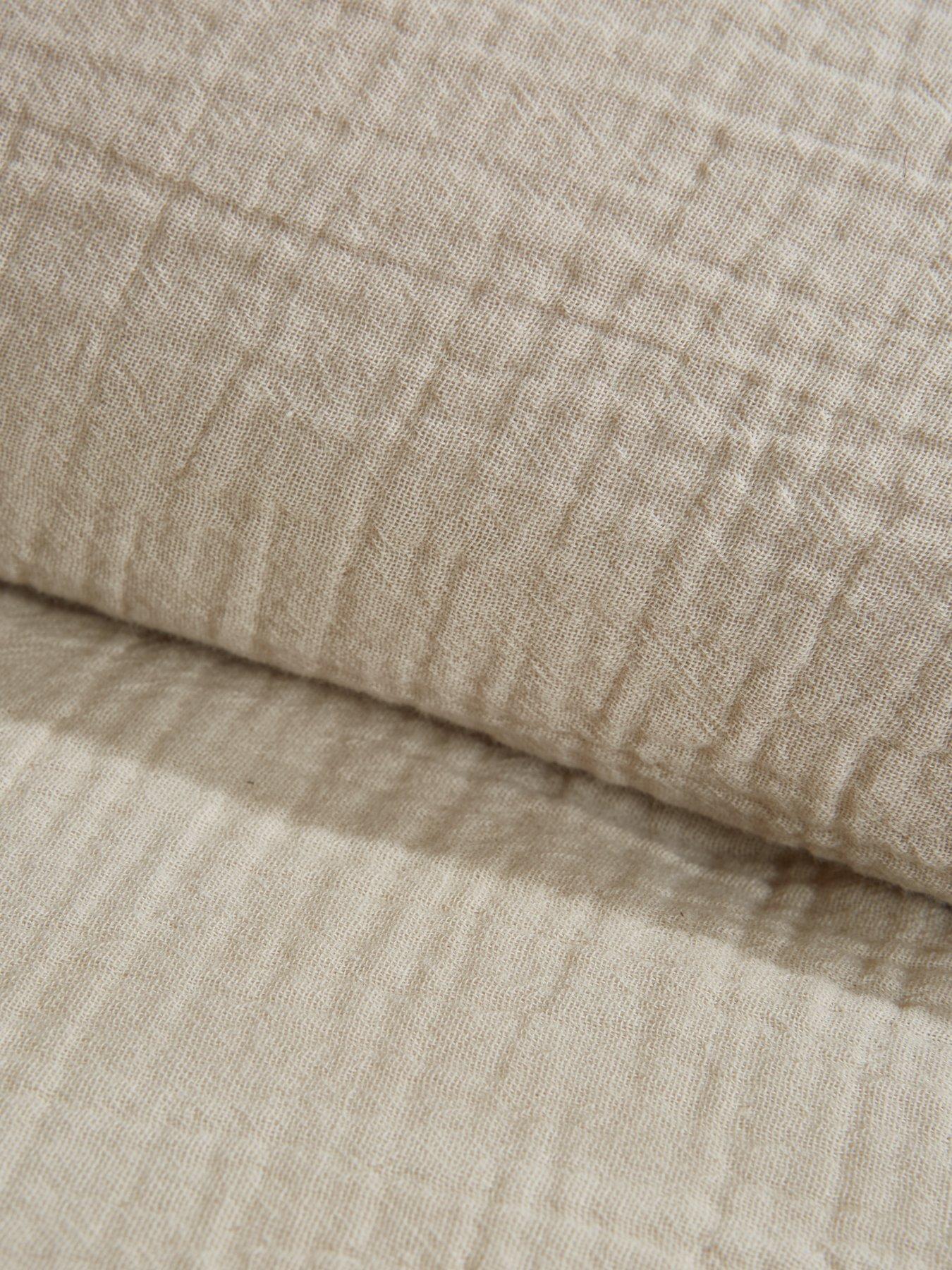 Image 4 of 6 of Very Home Muslin Duvet Cover Set in Natural