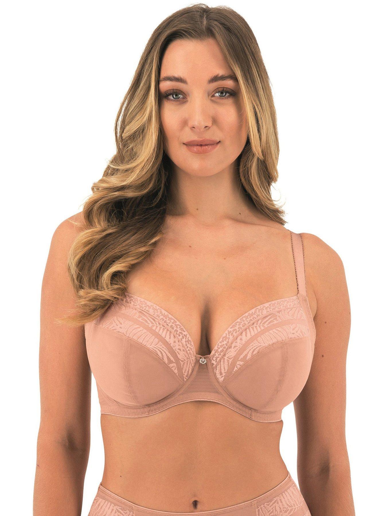 Fantasie Devote Underwired Side Support Plunge Bra - Nude