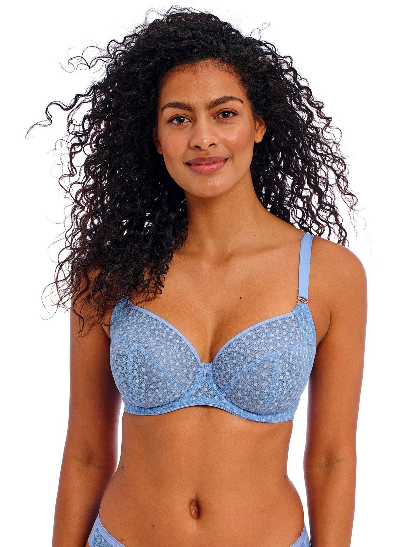undefined Starlight Underwired Side Support Bra - Blue