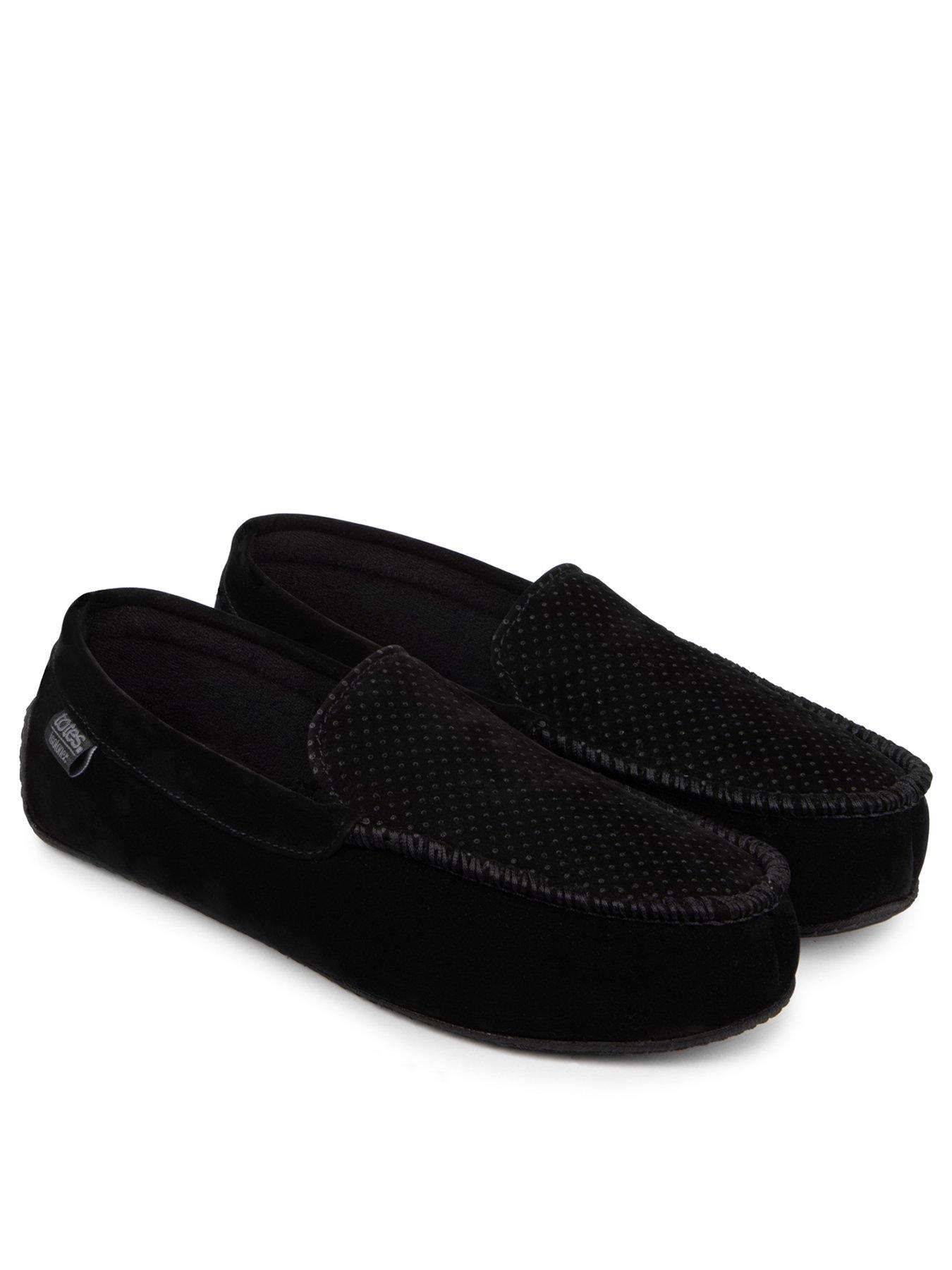 Totes isotoner sale mens moccasin slippers