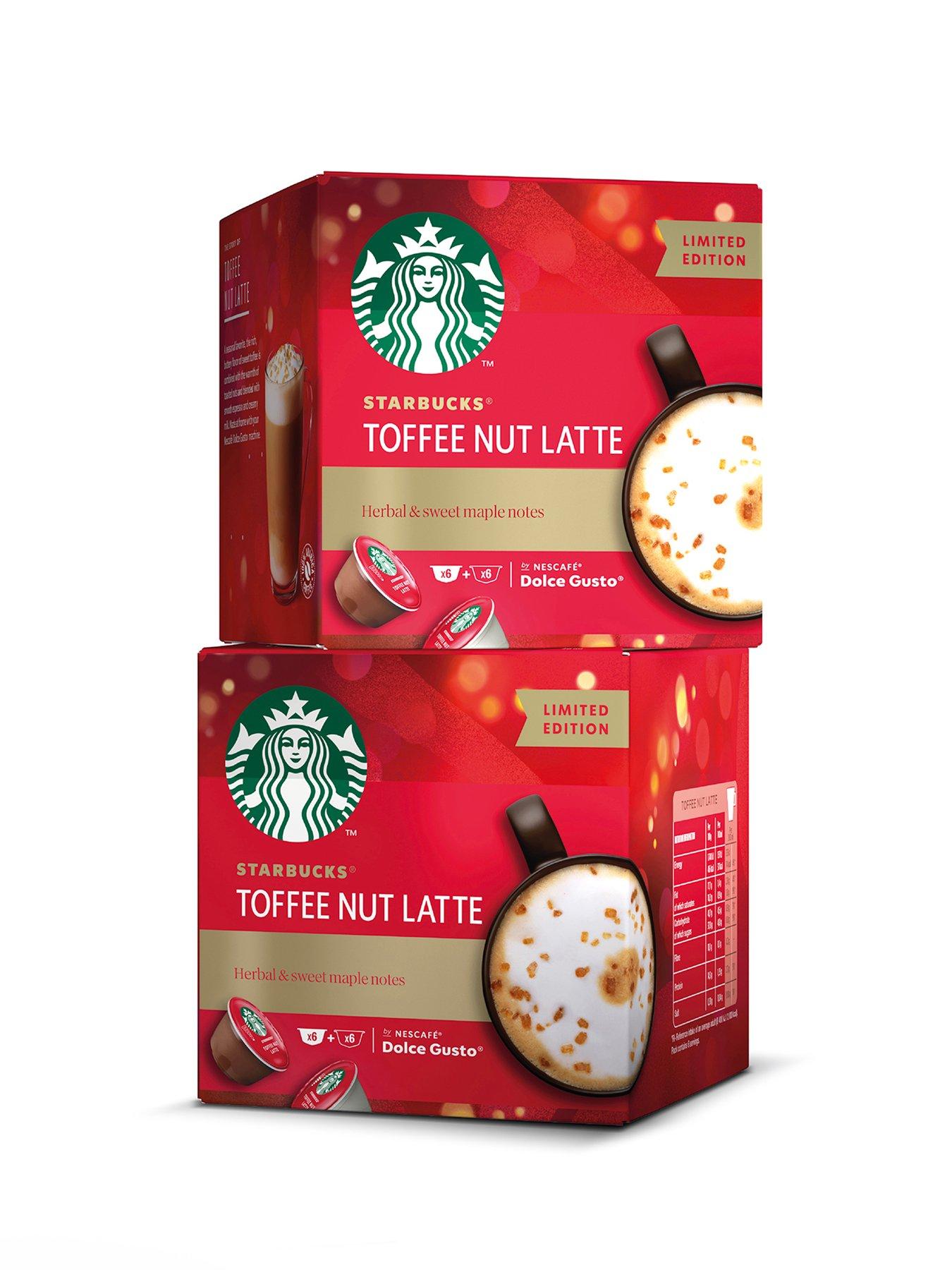 Image 7 of 7 of Nescafe Dolce Gusto White Genio S Pod Coffee Machine by Delonghi - Starbucks Toffee Nut Latte Bundle