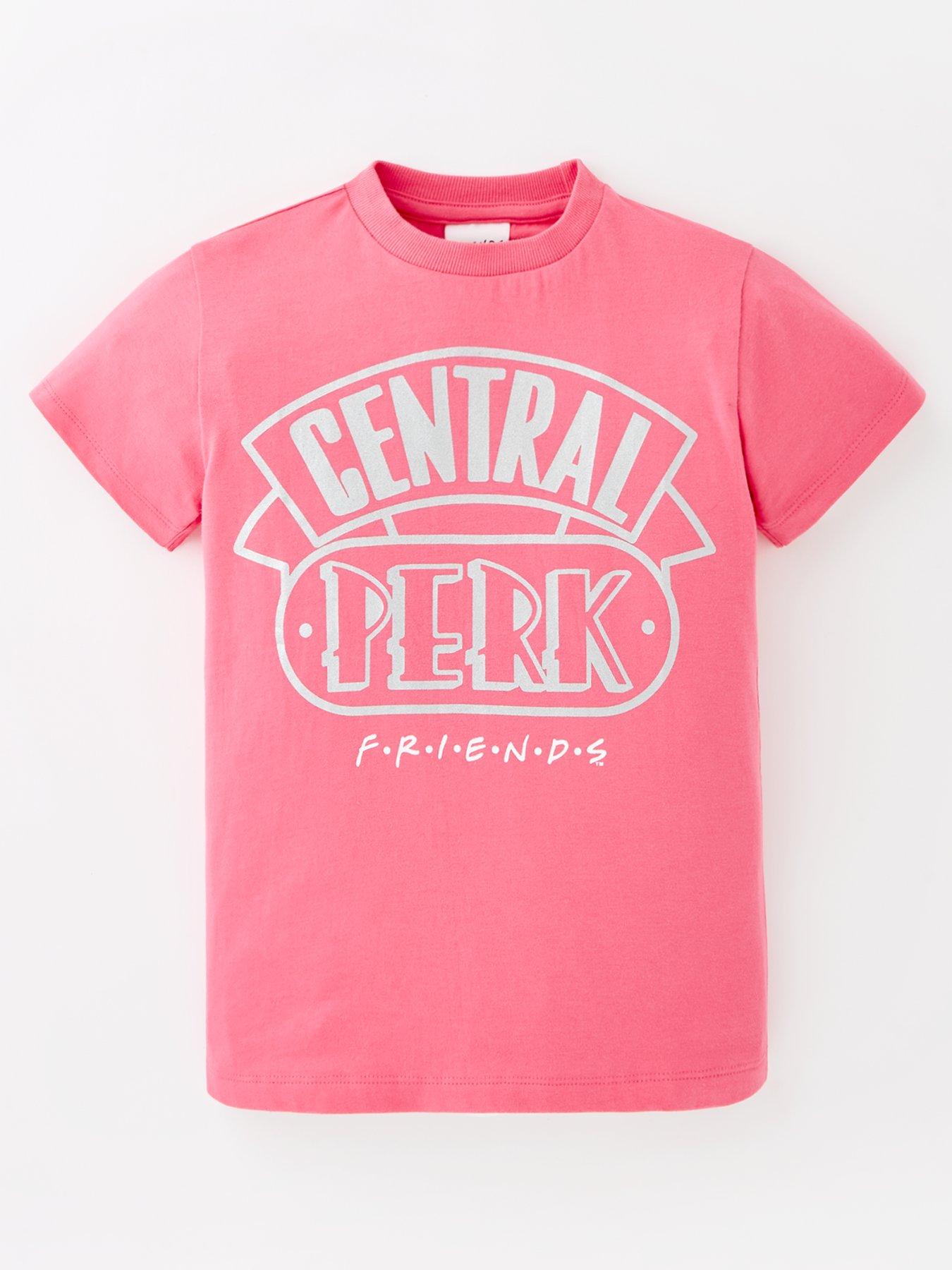 friends central perk t-shirt - pink