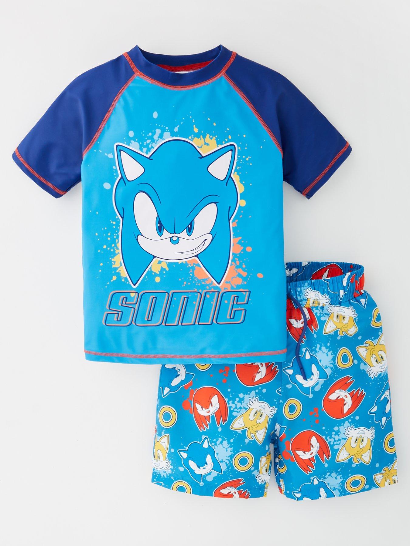 sonic-the-hedgehog-2-piece-swim-set-blue