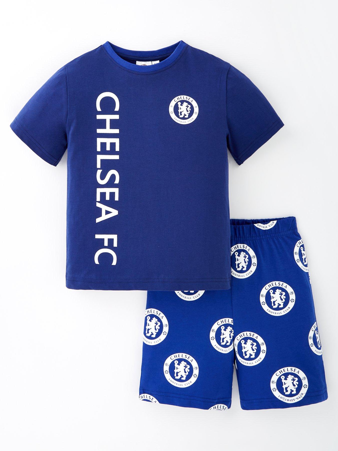 chelsea-fc-short-sleeve-pyjamas-blue