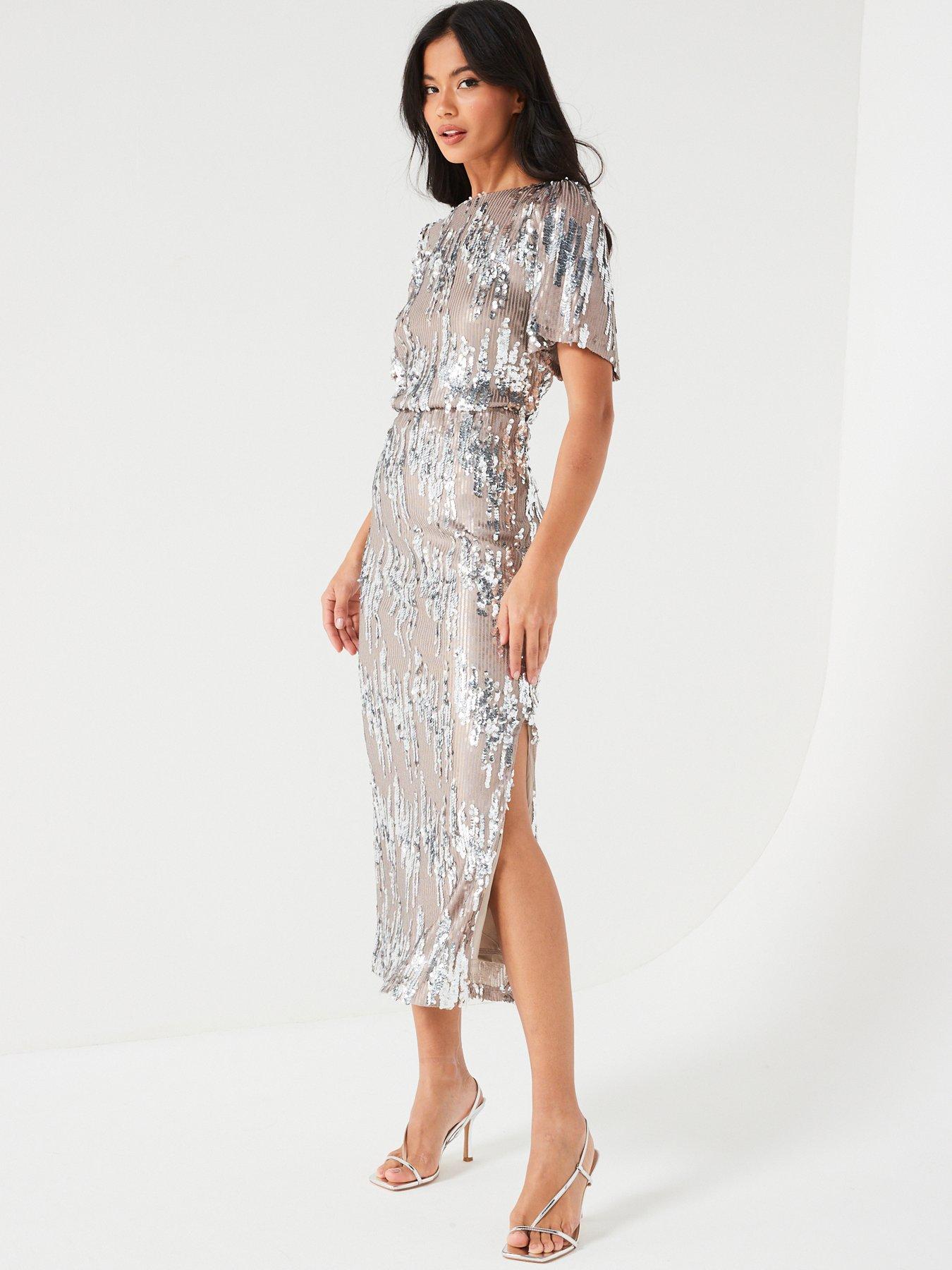 Vila silver outlet dress