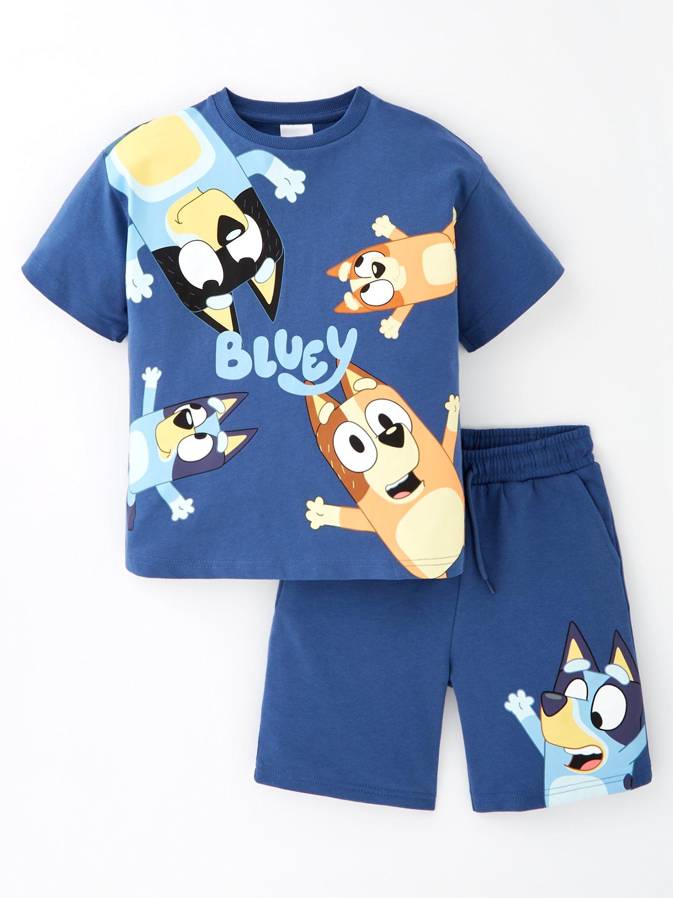 Bluey 2 Piece T-shirt And Short Set - Blue | Very.co.uk