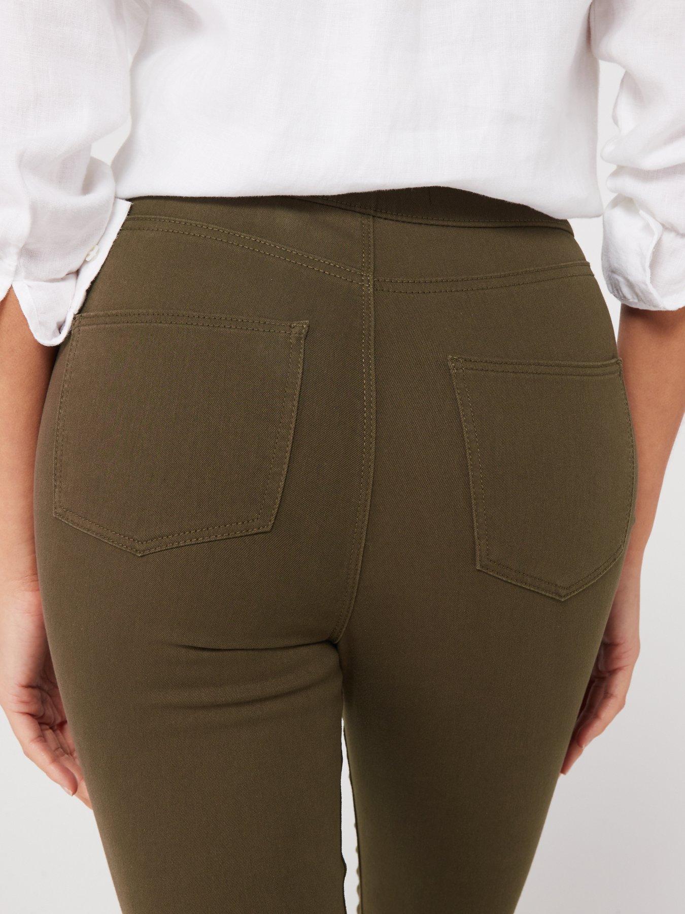 Everyday High Waist Crop Jeggings - Khaki | Very