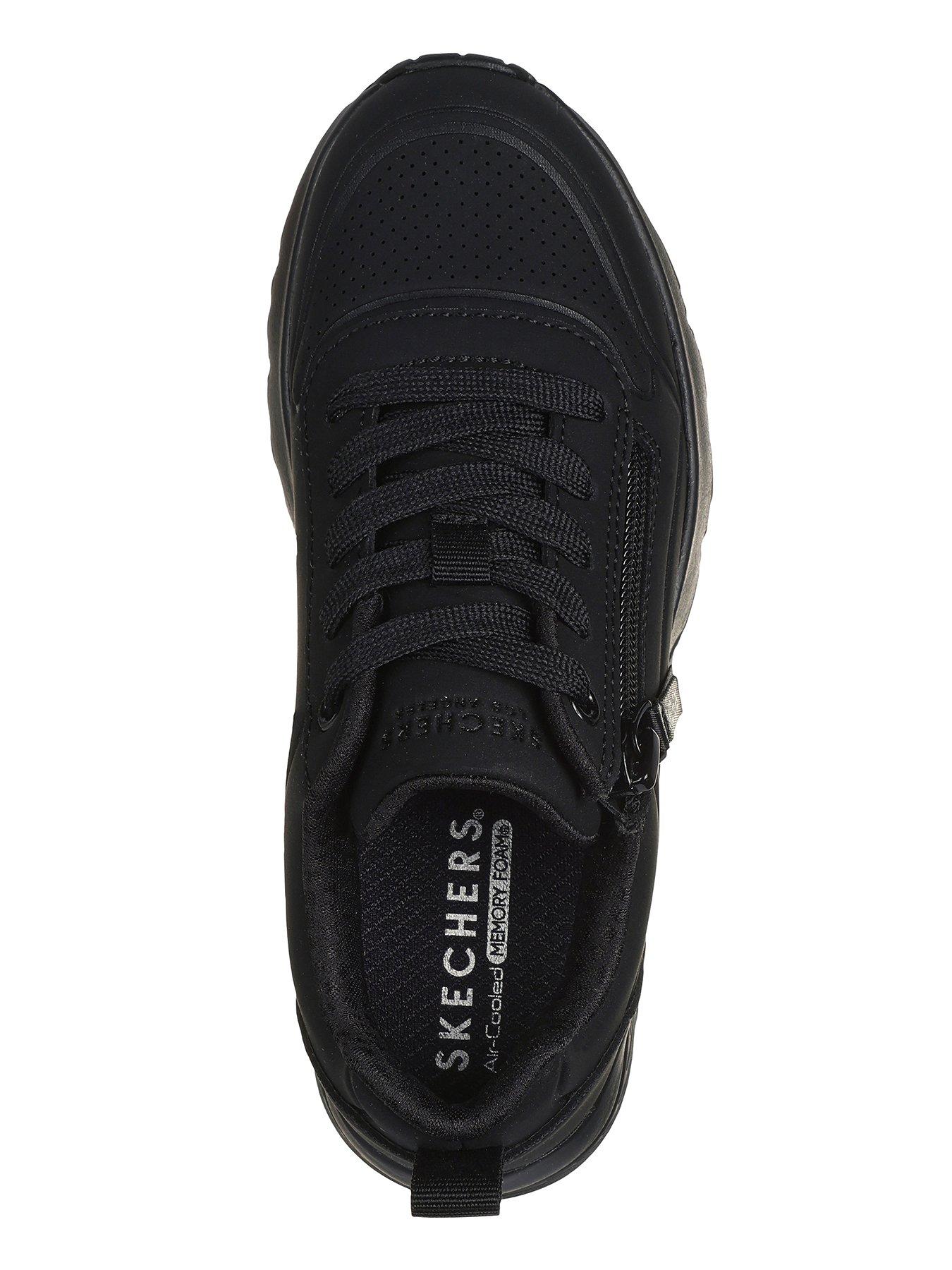 Skechers Girls Uno Lite Trainer Black Very