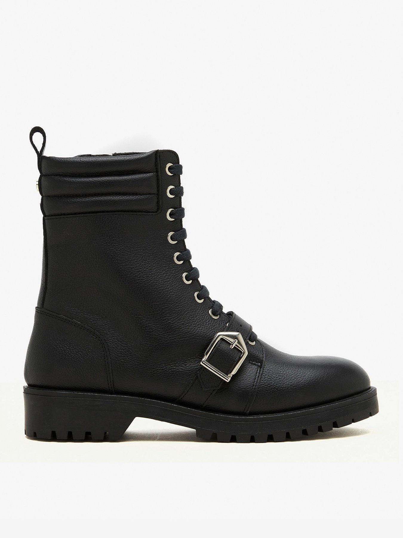 Patent leather hot sale biker boots