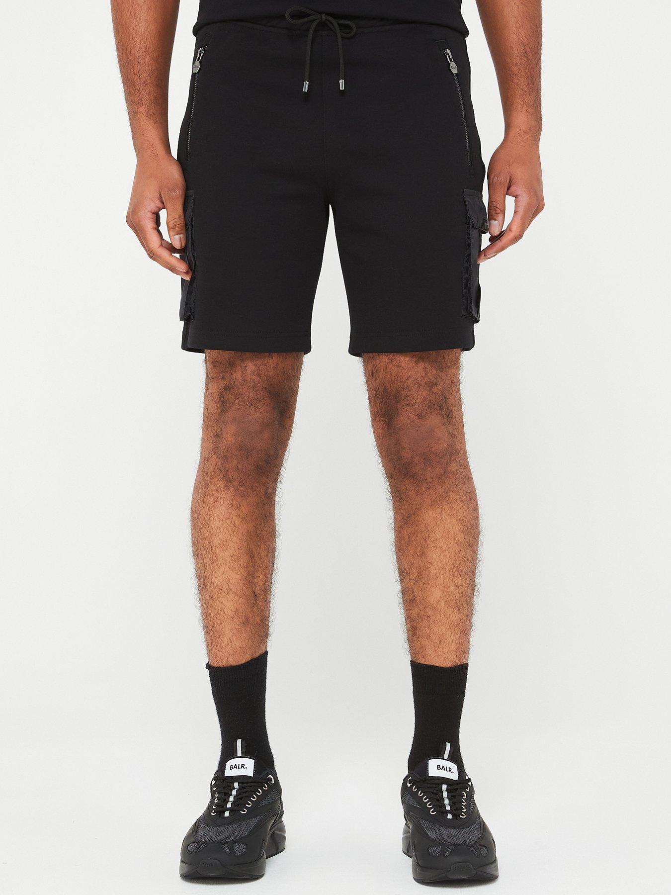 BALR Q-cargo Series Sweat Shorts - Black | Very.co.uk