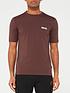  image of balr-athletic-small-branded-chest-t-shirt-dark-brown