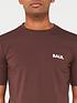  image of balr-athletic-small-branded-chest-t-shirt-dark-brown