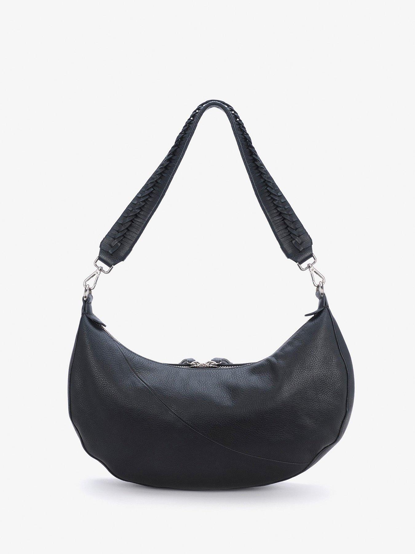 Mint Velvet Black Leather Crossbody Bag Size One Size